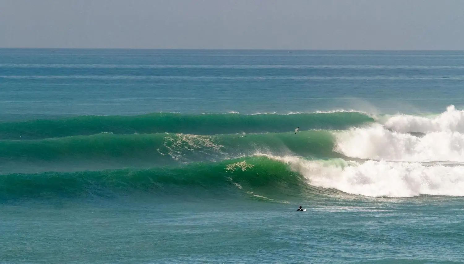 Lineup de vagues au Maroc